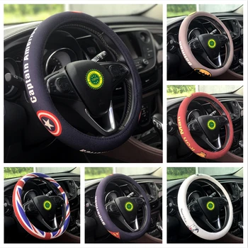 new cartoon car steering wheel cover comfortable flax anti-slip car steering-wheel cover captain american batman superman
new cartoon car steering wheel cover comfortable flax anti-slip car steering-wheel cover captain american batman superman