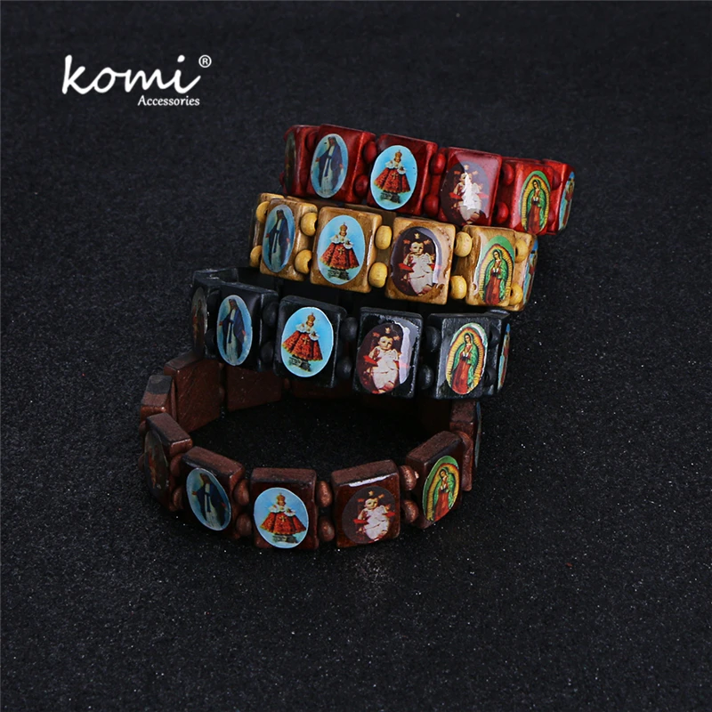 Komi Wood Beads Rosary Bracelet for Women Men Fashion Wooden Jesus Bracelets Saints Rosary Angel Religious Bangle
Komi Wood Beads Rosary Bracelet for Women Men Fashion Wooden Jesus Bracelets Saints Rosary Angel Religious Bangle