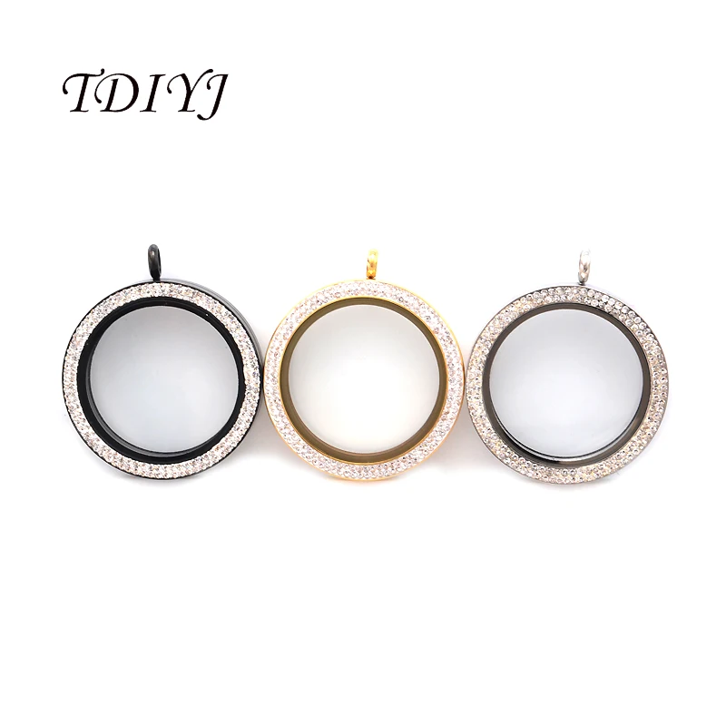 TDIYJ New Arrival 38mm Stainless Steel Silver Gold Black Crystal Round Magnetic Floating Charm Locket as Girlfriend Gifts 10Pcs
TDIYJ New Arrival 38mm Stainless Steel Silver Gold Black Crystal Round Magnetic Floating Charm Locket as Girlfriend Gifts 10Pcs