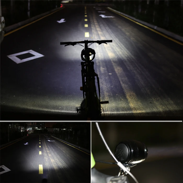 Discount ebike light with headlight and taillight set suitable for Input 12V 24V 36V 48V bafang Led Lamp e bike light fornt 6