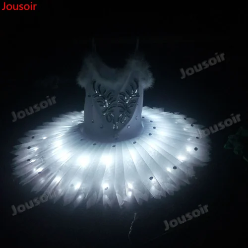 Newest White Led Luminous Light Growing Ballet Dress Women Costume Evening Party Dress CD15 T02
Newest White Led Luminous Light Growing Ballet Dress Women Costume Evening Party Dress CD15 T02