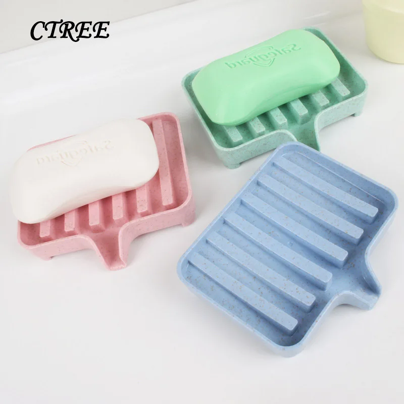 CTREE Creative Drain Soap Boxs Soap Dishes Storage Holder Soapbox Plate Tray Wheat Straw Drain Kitchen Bathroom Accesories C294
CTREE Creative Drain Soap Boxs Soap Dishes Storage Holder Soapbox Plate Tray Wheat Straw Drain Kitchen Bathroom Accesories C294