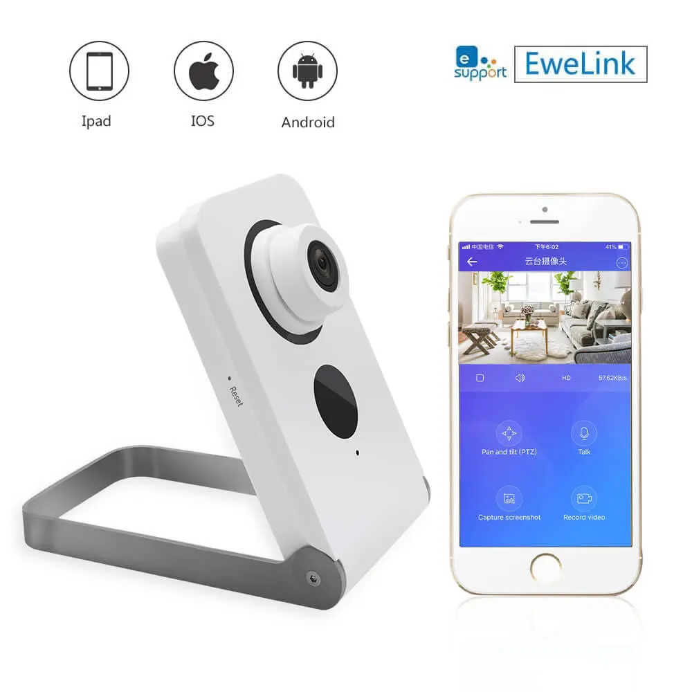 Eilink smart camera bracket eye camera night vision two-way talk 720p IOS APP
Eilink smart camera bracket eye camera night vision two-way talk 720p IOS APP
