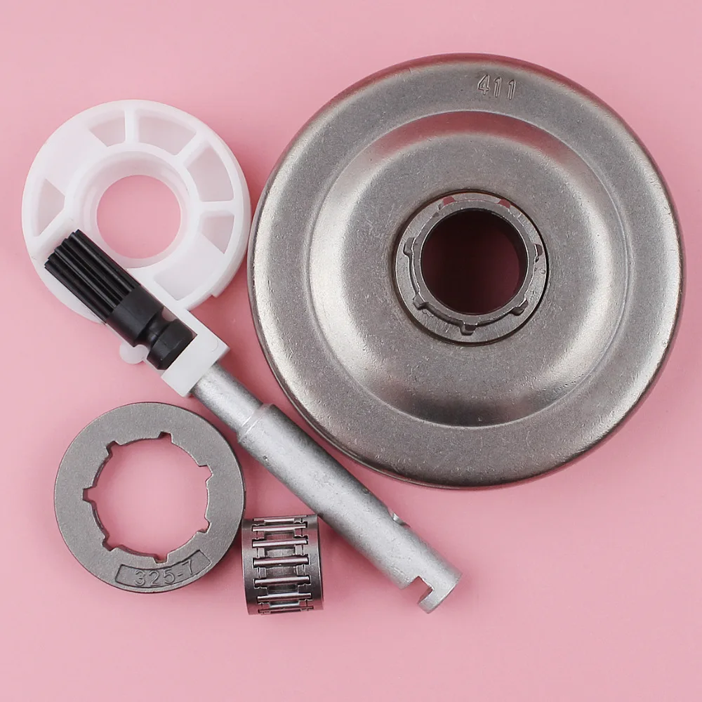 Clutch Drum Sprocket Rim Oil Pump Needle Bearing Kit For Husqvarna 55 51 Chainsaw Spare Part .325 7 Teeth Inner Hole 19mm
Clutch Drum Sprocket Rim Oil Pump Needle Bearing Kit For Husqvarna 55 51 Chainsaw Spare Part .325 7 Teeth Inner Hole 19mm