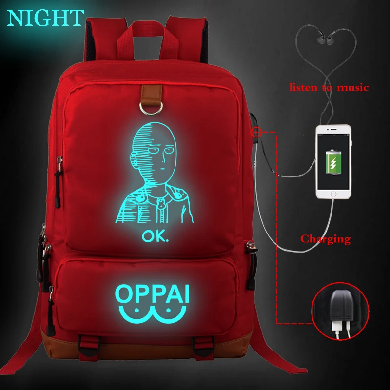OPPAI LETTER Prints Travel Backpack One Punch-Man School Shoulder Bag for Boys Girls Mochilas Escolares USB Charging Backpacks
OPPAI LETTER Prints Travel Backpack One Punch-Man School Shoulder Bag for Boys Girls Mochilas Escolares USB Charging Backpacks