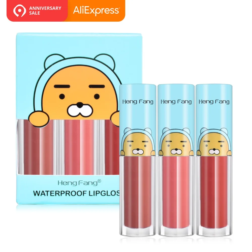 3Pcs/Lot Long-lasting Waterproof Matte Liquid Lipstick 4 Colors Lip Gloss 2.9gx3 Beauty Makeup Brand HengFang #H7015
3Pcs/Lot Long-lasting Waterproof Matte Liquid Lipstick 4 Colors Lip Gloss 2.9gx3 Beauty Makeup Brand HengFang #H7015