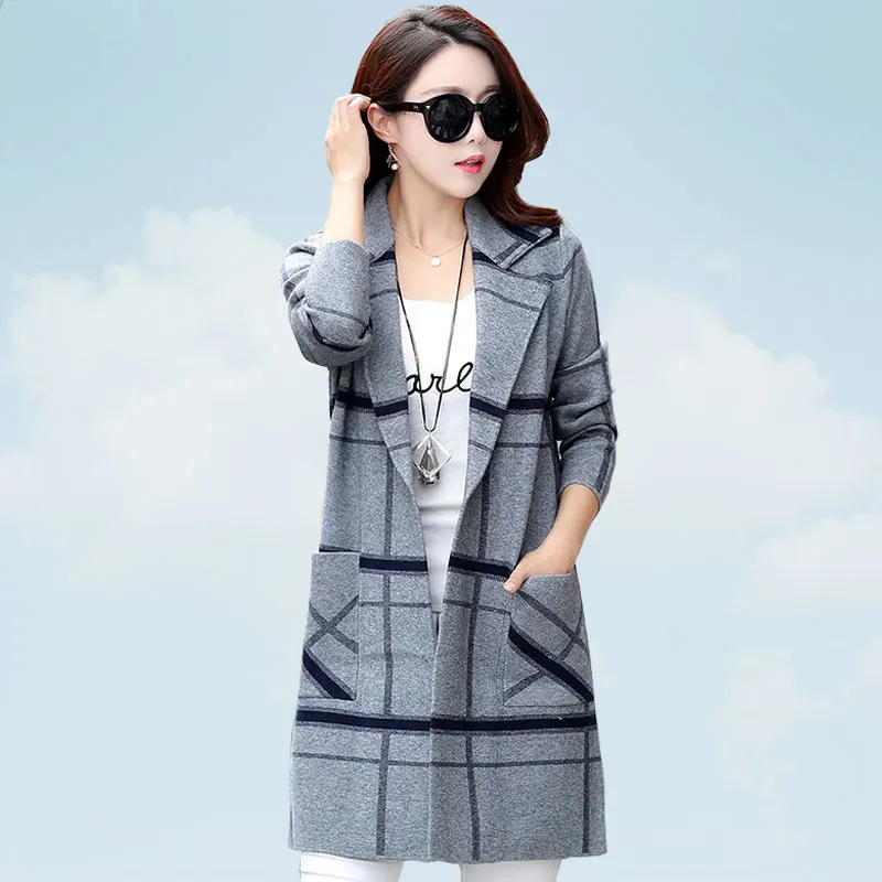 Autumn Sweater Women Jacket Stripe Outside Fashion Temperament Windbreaker Knitting Large Size Loose Female Cardigan SS135
Autumn Sweater Women Jacket Stripe Outside Fashion Temperament Windbreaker Knitting Large Size Loose Female Cardigan SS135