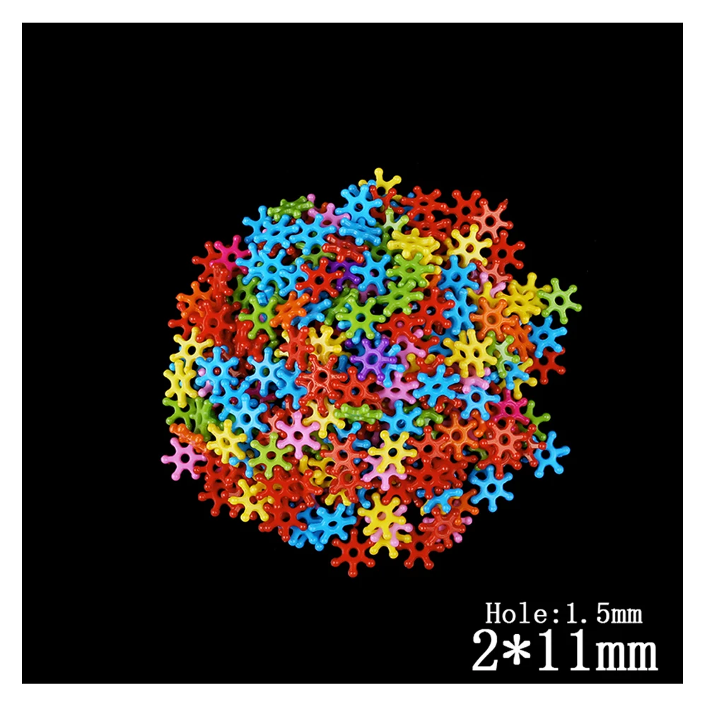 Mixed Solid Color Plastic Snowflake Flowers Beads 600pcs/Lot Wholesale Simple Puzzle Handmade Beaded For Kids DIY Jewelry Making
Mixed Solid Color Plastic Snowflake Flowers Beads 600pcs/Lot Wholesale Simple Puzzle Handmade Beaded For Kids DIY Jewelry Making