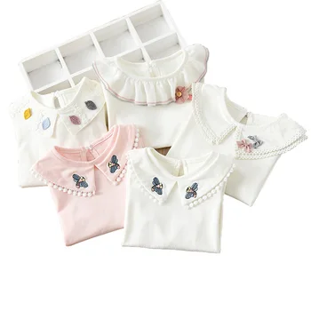 Girls Basic Blouse Cotton Kids Clothing Long Sleeve Girl T Shirt Cute Turn-down Collar Tops Children Basic Shirt Tees BC559
Girls Basic Blouse Cotton Kids Clothing Long Sleeve Girl T Shirt Cute Turn-down Collar Tops Children Basic Shirt Tees BC559