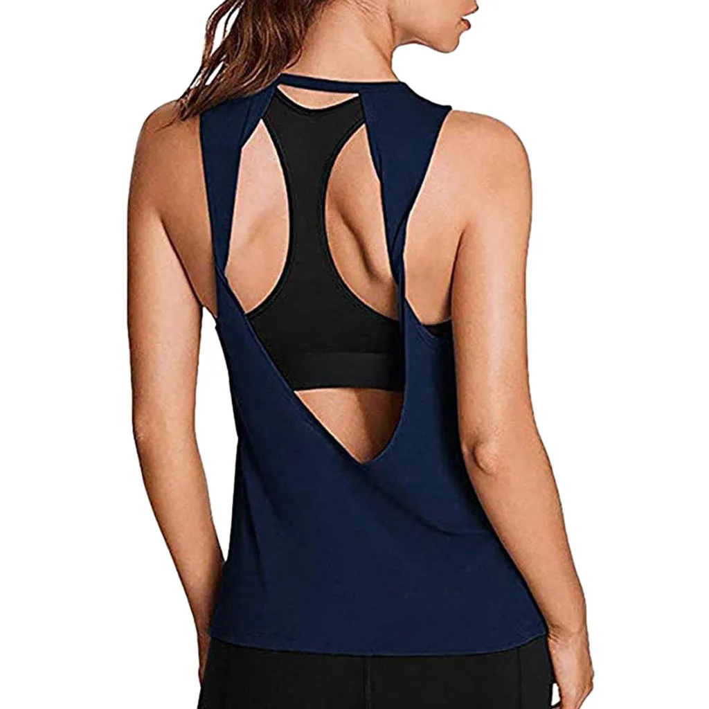 Sexy Sports Top Shirt Women Fitness Clothing 2018 New Open Back For Running Workout Gym Sport Tank Tops Sportswear
Sexy Sports Top Shirt Women Fitness Clothing 2018 New Open Back For Running Workout Gym Sport Tank Tops Sportswear