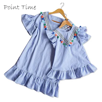 Summer Mom Daughter Dress Family Matching Outfit Mother Daughter Dresses Fashion Blue O-Neck Tassels Dress Mother & Kids Clothes
Summer Mom Daughter Dress Family Matching Outfit Mother Daughter Dresses Fashion Blue O-Neck Tassels Dress Mother & Kids Clothes