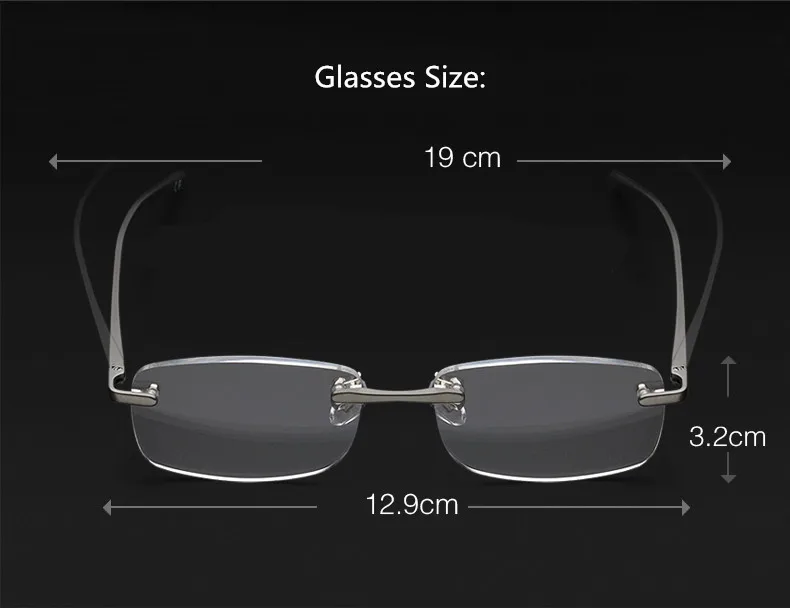 2019 Top Fashion Occhiali Da Lettura Al-mg Rimless Reading Glasses Ultra Light Uv400 Anti-fatigue Lenses +2 +2.5 +2.75 +3 +3.25
2019 Top Fashion Occhiali Da Lettura Al-mg Rimless Reading Glasses Ultra Light Uv400 Anti-fatigue Lenses +2 +2.5 +2.75 +3 +3.25