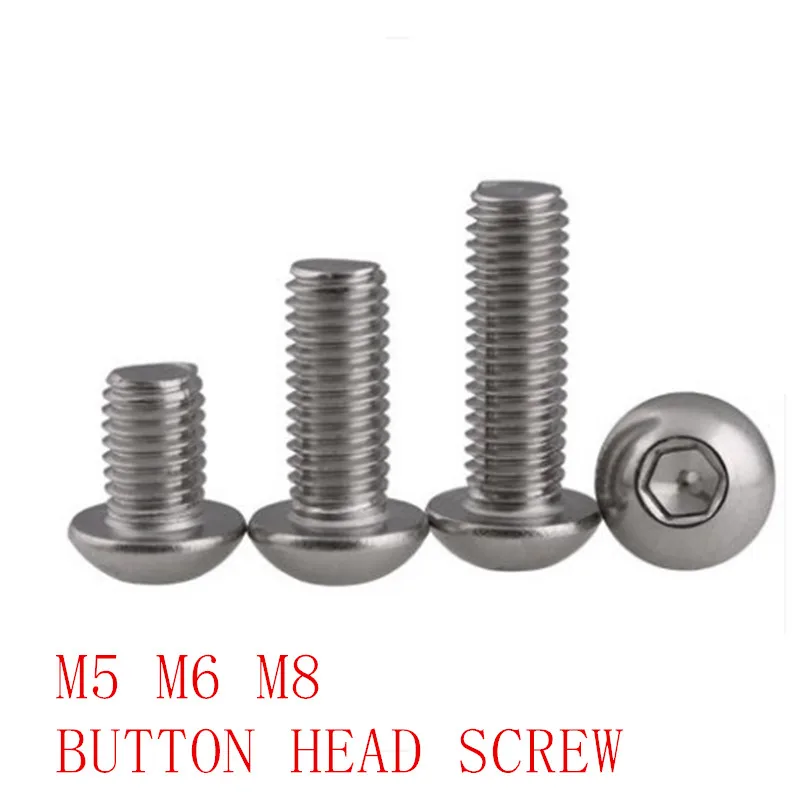 Screws ISO 7380 20 PACK M3 x 16 Stainless Hex Socket Button Head Allen Bolts
