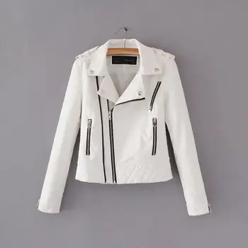 Women plaid leahter jacket fashion slim long sleeved black biker coats ladies zipper vintage moto streetwear faux leahter coats
Women plaid leahter jacket fashion slim long sleeved black biker coats ladies zipper vintage moto streetwear faux leahter coats