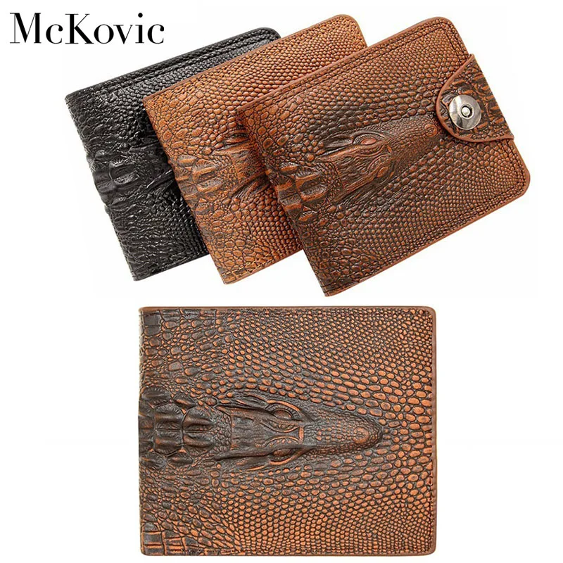 McKovic Men Wallet PU Leather Purse Alligator Crocodile Emboss Pattern Vintage Fashion Luxury Brand Cash Money Wallet for Male
McKovic Men Wallet PU Leather Purse Alligator Crocodile Emboss Pattern Vintage Fashion Luxury Brand Cash Money Wallet for Male