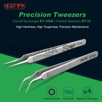 WOZNIAK Cellphone Repairs Precision Maintenance CHIP IC Tweezers high hardness Pointed Elbow forceps Tools
WOZNIAK Cellphone Repairs Precision Maintenance CHIP IC Tweezers high hardness Pointed Elbow forceps Tools