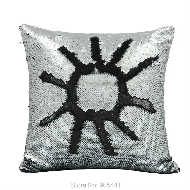 Наволочка для диванной подушки с двусторонними блестками 40 х40 см|cushion cover|cushion cover