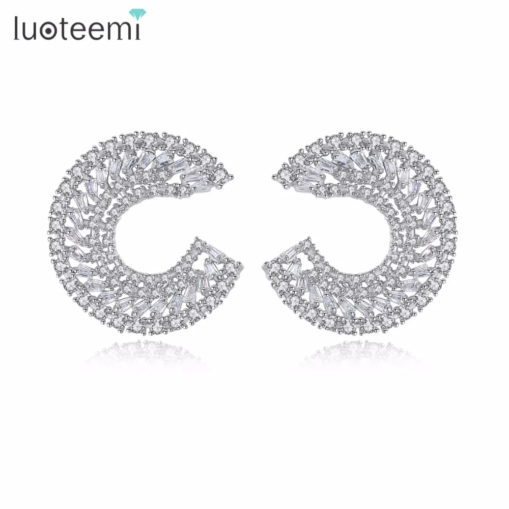 LUOTEEMI Korean Fashion Girls Sliver Color Open Round Shape Stud Earrings For Women Wedding Bridal Jewelry Wholesale Bulk Sale
LUOTEEMI Korean Fashion Girls Sliver Color Open Round Shape Stud Earrings For Women Wedding Bridal Jewelry Wholesale Bulk Sale