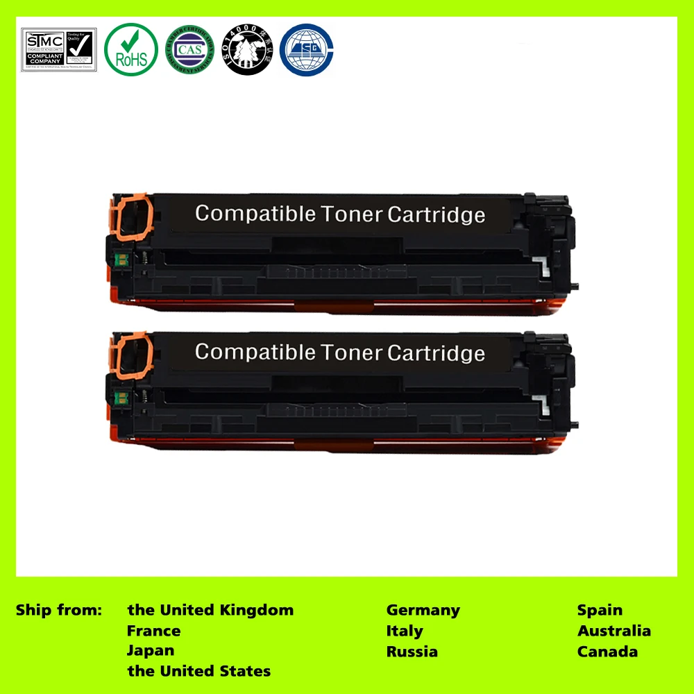 Совместимость для 131X 131A CF210X CF210A (2 штуки в упаковке черный) Тонер-картридж hp LaserJet Pro