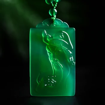 Hand Carved Genuine Ice Green Chalcedony Guanyu Fashion Man's Pendant+Beads Chain Necklace Guanyu Goddess of Wealth Men Jewelry 
Hand Carved Genuine Ice Green Chalcedony Guanyu Fashion Man's Pendant+Beads Chain Necklace Guanyu Goddess of Wealth Men Jewelry