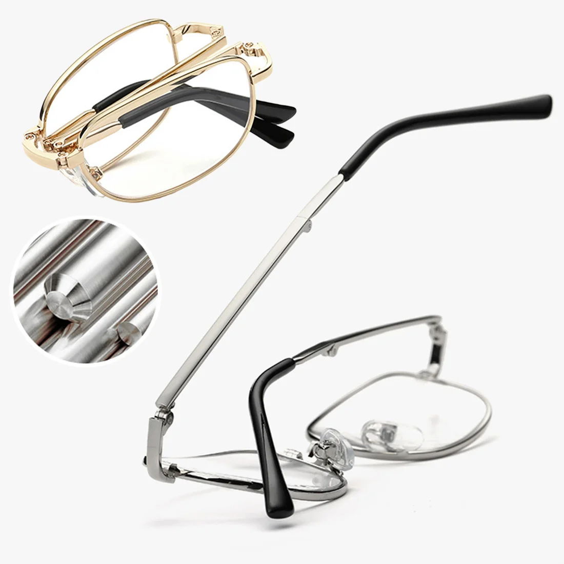 Men glasses lunettes Folding Metal Reading Glasses +1.00 1.50 2.00 2.50 3.00 3.50 4.00 Diopter gafas de lectura
Men glasses lunettes Folding Metal Reading Glasses +1.00 1.50 2.00 2.50 3.00 3.50 4.00 Diopter gafas de lectura