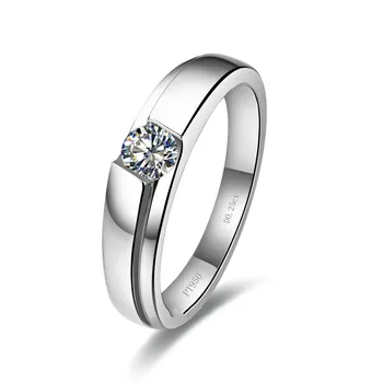 Brief Man Solitaire Ring 14K Solid Gold 0.25CT Simulate Diamond Male Jewelry Plain Ring Engagement White Gold Gift Anniversary
Brief Man Solitaire Ring 14K Solid Gold 0.25CT Simulate Diamond Male Jewelry Plain Ring Engagement White Gold Gift Anniversary