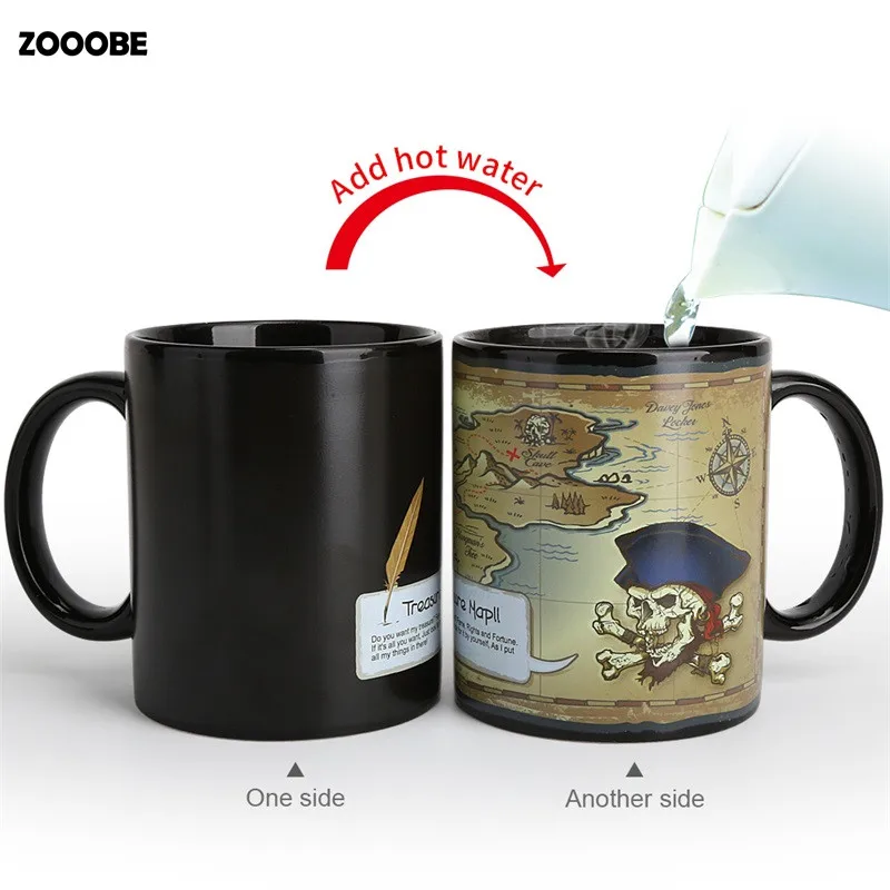 ZOOOBE Coffee Milk Mug Pirate map Ceramic Heat Sensitive Color Changing Mug Magic Cups And Mugs For Best Gift Drop Shipping
ZOOOBE Coffee Milk Mug Pirate map Ceramic Heat Sensitive Color Changing Mug Magic Cups And Mugs For Best Gift Drop Shipping