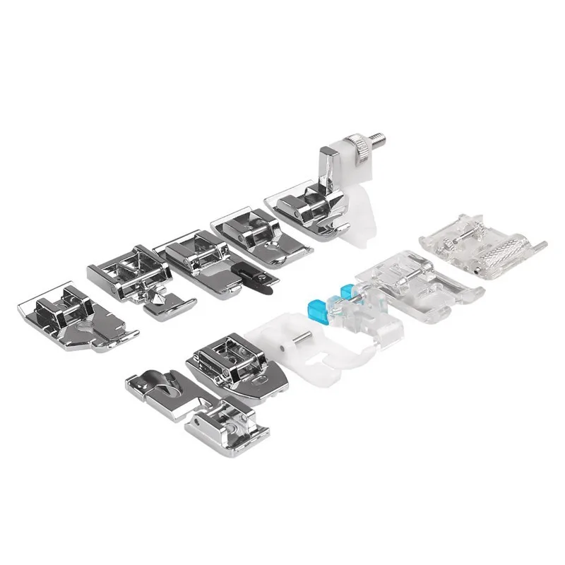 11 pcs/set Multifunction Sewing Presser Feet for Sewing machines Spare Parts Accessories CY1 Presser Foot Set
11 pcs/set Multifunction Sewing Presser Feet for Sewing machines Spare Parts Accessories CY1 Presser Foot Set
