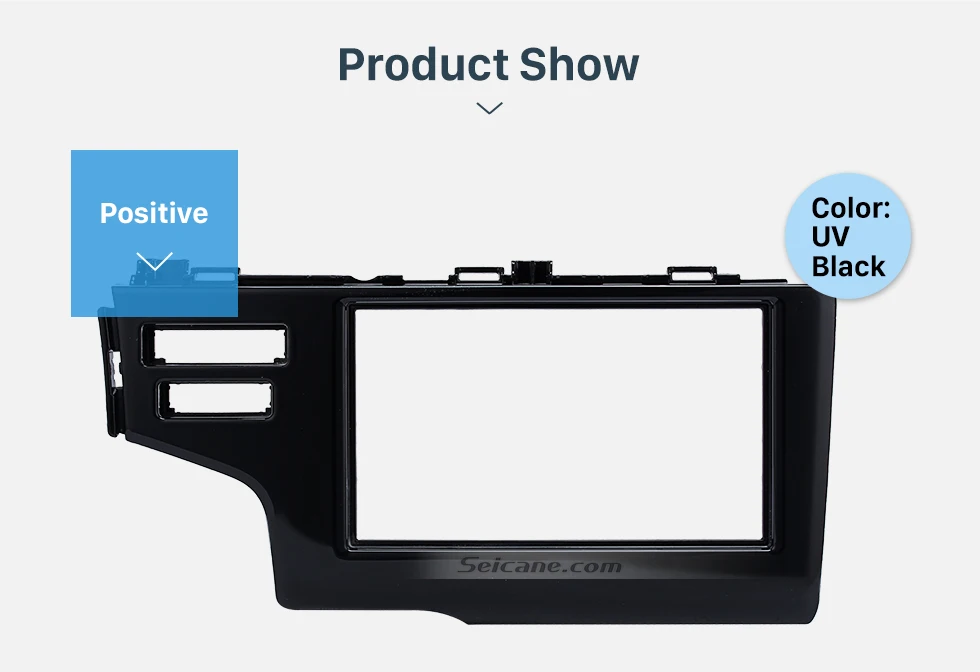 Seicane Nice 2Din 2013 2014 2015 Honda Fit Jazz LHD with SRS Hole Car Radio Fascia Panel Frame Dash Mount Stereo Install