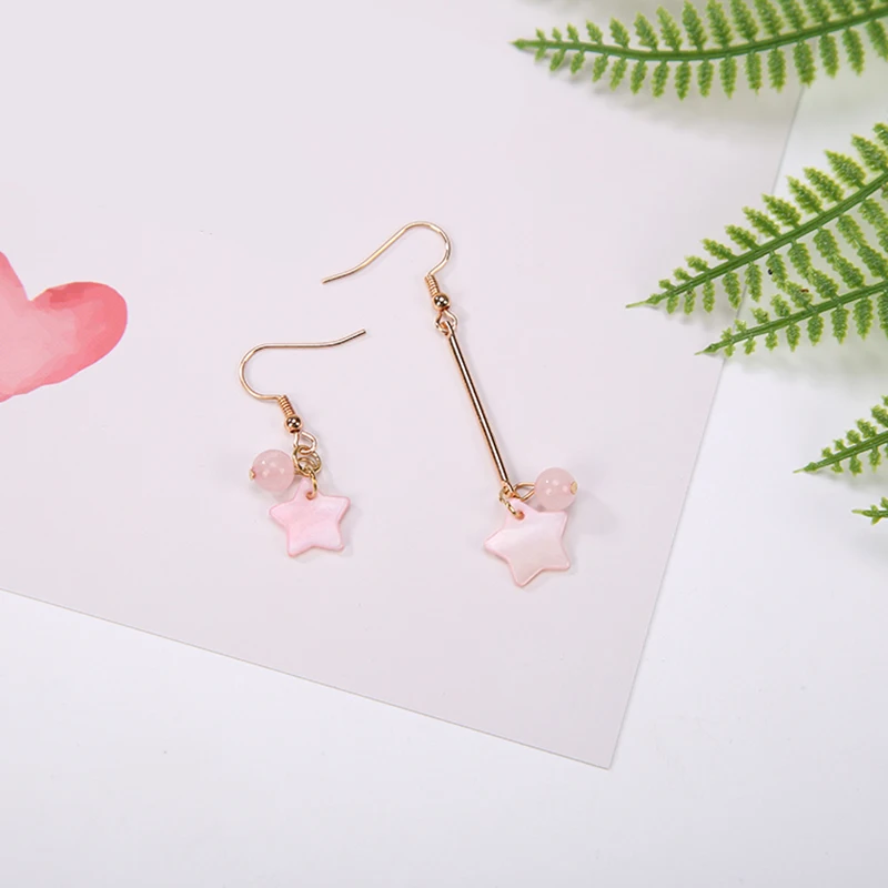 KARASU Cute Big Five Star Drop Earrings Creative Shiny Pink Beads Asymmetry Dangle Earrings for Women Jewelry Accessories
KARASU Cute Big Five Star Drop Earrings Creative Shiny Pink Beads Asymmetry Dangle Earrings for Women Jewelry Accessories