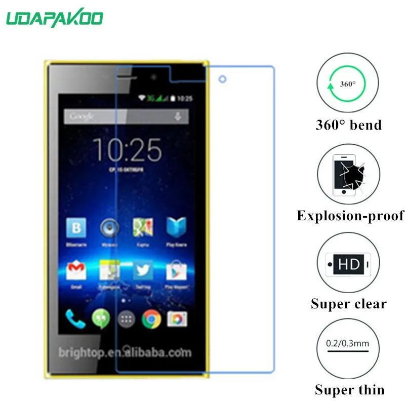 

udapakoo clear Tempered (soft glass) film for Highscreen Zera F S/rev S Power ICE 2 Nano Explosion-proof glass Screen Protector