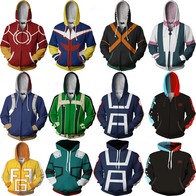 3D My Hero Academia sweatshirts Plus size uniform Men Women hoodies cosplay costume College clothing Top New S-XXXXXL
3D My Hero Academia sweatshirts Plus size uniform Men Women hoodies cosplay costume College clothing Top New S-XXXXXL