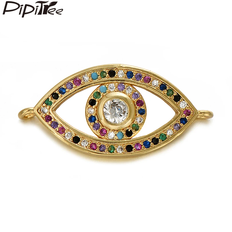 Pipitree Hollow Evil Eye Charms for Bracelet Jewelry Making Copper Gold Silver Color DIY Cubic Zircon Charm Beads Connectors
Pipitree Hollow Evil Eye Charms for Bracelet Jewelry Making Copper Gold Silver Color DIY Cubic Zircon Charm Beads Connectors