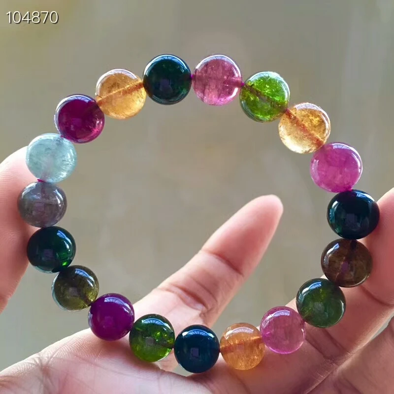 Natural Colorful Tourmaline Quartz Crystal Gems Round Beads Woman Man Brazil Reiki Bracelet Tourmaline 10mm AAAAAA Certificate
Natural Colorful Tourmaline Quartz Crystal Gems Round Beads Woman Man Brazil Reiki Bracelet Tourmaline 10mm AAAAAA Certificate