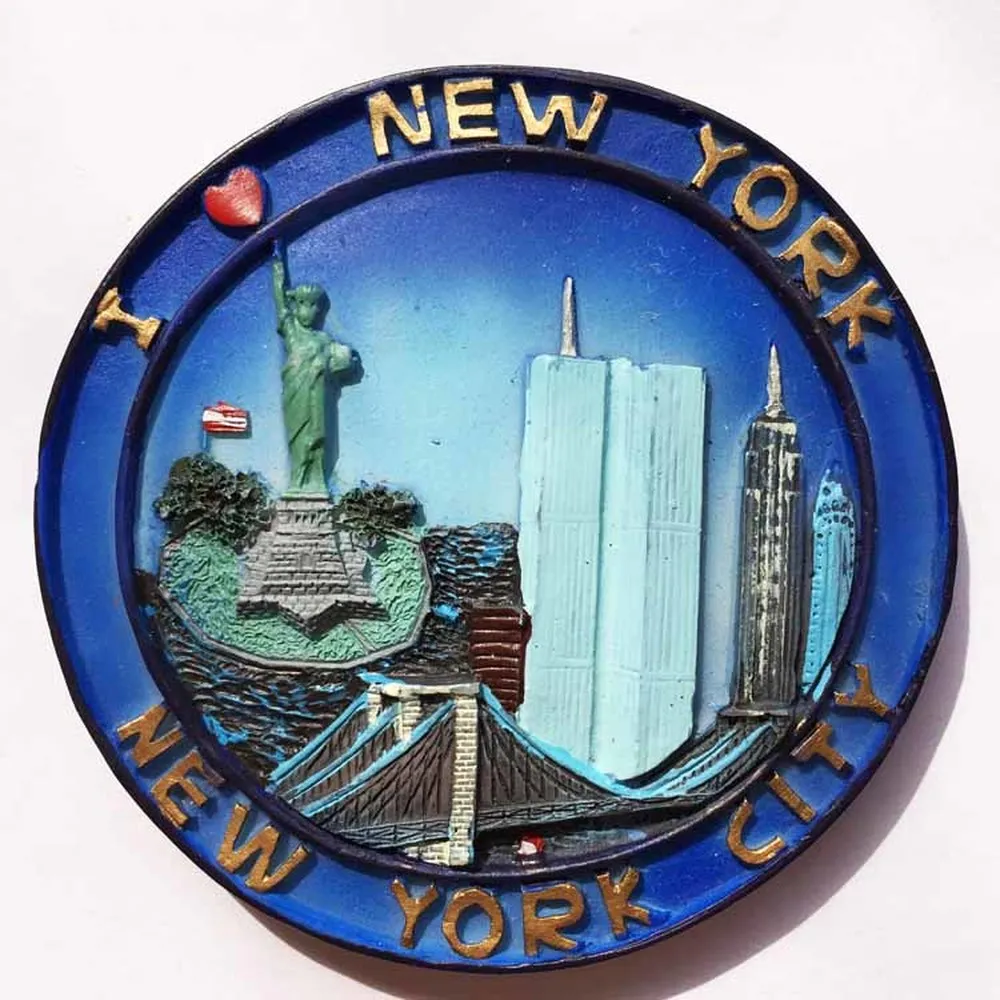 BABEMEMI New York USA Fridge Magnet Souvenir Statue of Liberty World Trade Center Refrigerator Magnets
BABEMEMI New York USA Fridge Magnet Souvenir Statue of Liberty World Trade Center Refrigerator Magnets