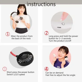 USB Rechargeable Wearable Free for Home Speed 3 Personal Double Mini Neckband Adjustable Portable Office Hand Fans Tra
USB Rechargeable Wearable Free for Home Speed 3 Personal Double Mini Neckband Adjustable Portable Office Hand Fans Tra