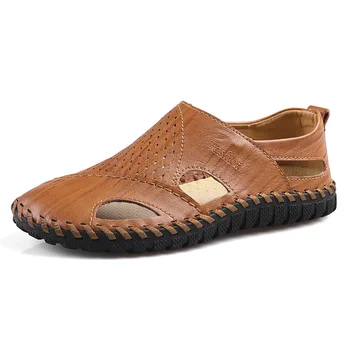 2019 New Soft Comfort Summer Personality Men Sandals Driving Shoes Cowhide Hollow Breathable Casual Shoes Men Shoes Sandals
2019 New Soft Comfort Summer Personality Men Sandals Driving Shoes Cowhide Hollow Breathable Casual Shoes Men Shoes Sandals