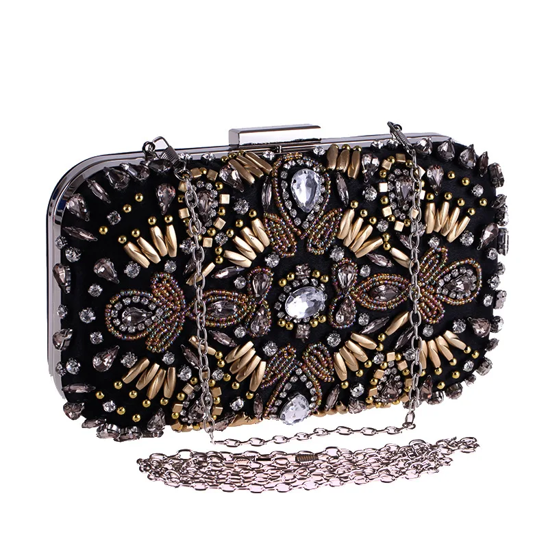 Fashion Floral Beading Evening Clutch For Lady Crystal Metal Hasp Women Handbag Flap Fit Dress Crossbody Messenger Shoulder Bag
Fashion Floral Beading Evening Clutch For Lady Crystal Metal Hasp Women Handbag Flap Fit Dress Crossbody Messenger Shoulder Bag