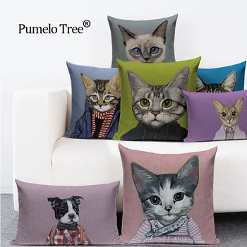 Cute Cat Dog Home Textile Cushion Cover Decorative New Cartoon Lovely Cushion Cover Throw Pillowcase Polyester Fabric Home Decor
Cute Cat Dog Home Textile Cushion Cover Decorative New Cartoon Lovely Cushion Cover Throw Pillowcase Polyester Fabric Home Decor