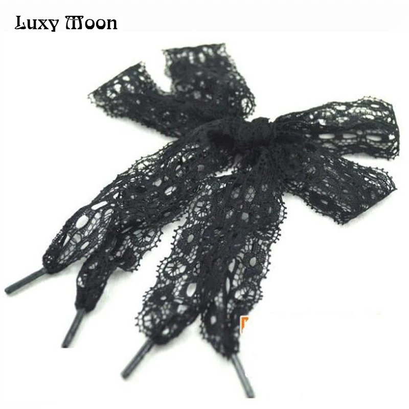 Image 2016 new lace lace design shoelace shoelace cute shoelaces balck color princess shoelace 120cm