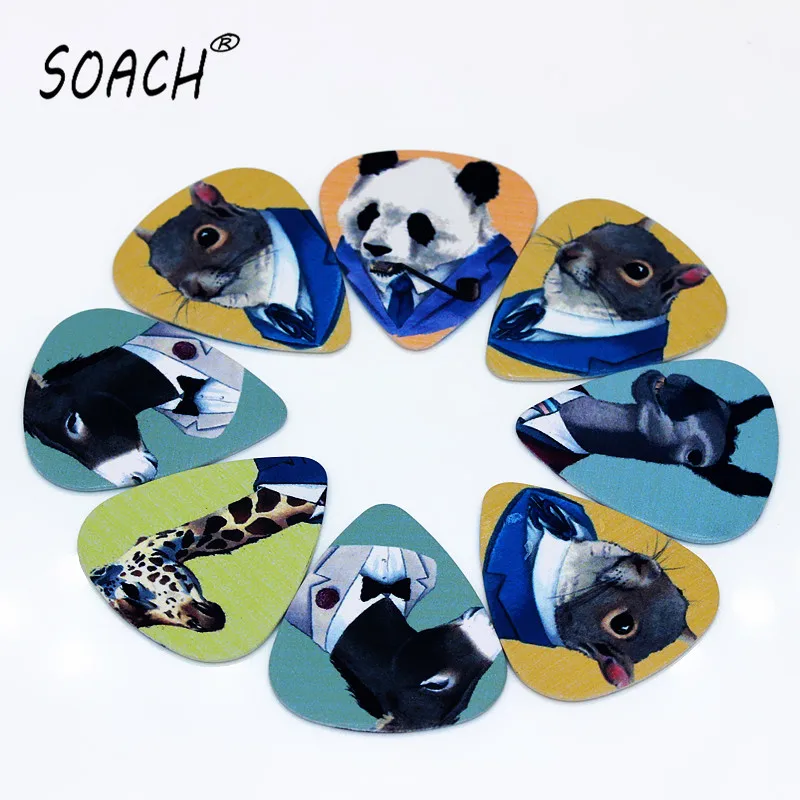 SOACH 10PCS 1.0mm high quality guitar picks two side Animal gentlemen picks earrings DIY Mix picks guitar
SOACH 10PCS 1.0mm high quality guitar picks two side Animal gentlemen picks earrings DIY Mix picks guitar