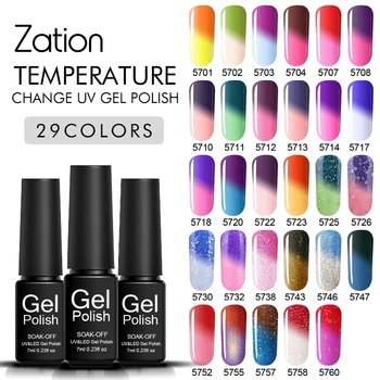 Zation UV LED Temperature Change Color Gel Varnish 7ml UV Gel Polish Change Hot and Cold Difference Nail Gel Polish 29 Color
Zation UV LED Temperature Change Color Gel Varnish 7ml UV Gel Polish Change Hot and Cold Difference Nail Gel Polish 29 Color