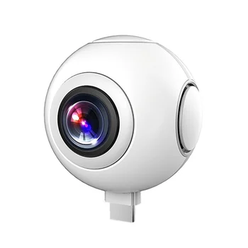 720 360 Degree Panoramic Camera VR Camera HD Video Dual Wide Angle Lens Real Time Seamless Stitching for Android Smartphone
720 360 Degree Panoramic Camera VR Camera HD Video Dual Wide Angle Lens Real Time Seamless Stitching for Android Smartphone