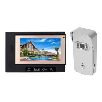 Video Door Phone 7-inch LCD Color Intercom System Night Vision Camera Kit IR Night Vision Camera Door Bell for Apartment Home
Video Door Phone 7-inch LCD Color Intercom System Night Vision Camera Kit IR Night Vision Camera Door Bell for Apartment Home