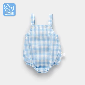 Summer New born baby British plaid style romper Toddler Baby Girl straps Jumpsuit Breathable cotton gauze
Summer New born baby British plaid style romper Toddler Baby Girl straps Jumpsuit Breathable cotton gauze
