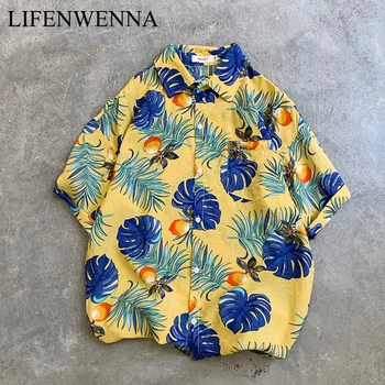 Hawaii Beach Flower Shirt Mens Short-sleeved Men Loose Large Size Streetwear Wind Retro Handsome Shirt Summer Casual Shirts Men
Hawaii Beach Flower Shirt Mens Short-sleeved Men Loose Large Size Streetwear Wind Retro Handsome Shirt Summer Casual Shirts Men