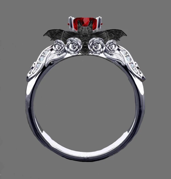New design Red Zircon Stone Bat Rings Fashion S925 Silver Jewelry Women Punk CZ Ring For Party Drop shipping
New design Red Zircon Stone Bat Rings Fashion S925 Silver Jewelry Women Punk CZ Ring For Party Drop shipping