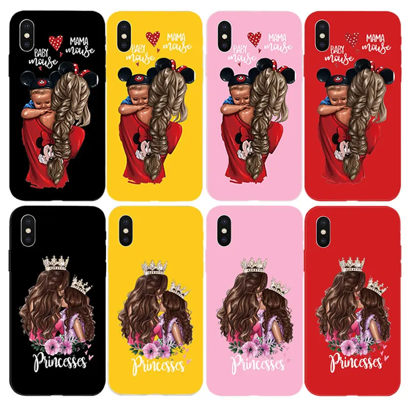 For iPhone 5 5s SE 7 8 6 6s Plus 10 X XS Max XR Coque Fundas Princess Queen Mother Baby girl Case Used in Apple phones
For iPhone 5 5s SE 7 8 6 6s Plus 10 X XS Max XR Coque Fundas Princess Queen Mother Baby girl Case Used in Apple phones