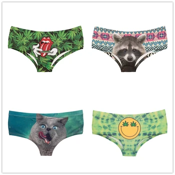 3D Pattern Printing Underwear For Woman Brief Cat Ice-cream Lion Dollar Rockets-putin Raccoon Painapple Leaves Lady Panties
3D Pattern Printing Underwear For Woman Brief Cat Ice-cream Lion Dollar Rockets-putin Raccoon Painapple Leaves Lady Panties