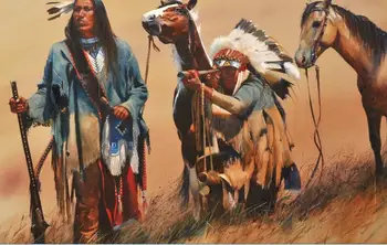 wholesale TOP American Western ART painting # Indian natives MEN with horses oil painting # 38 inches
wholesale TOP American Western ART painting # Indian natives MEN with horses oil painting # 38 inches